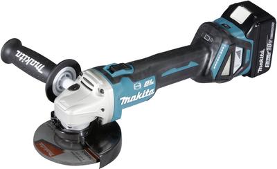 Set smerigliatrice angolare a batteria Makita DGA513RTJ