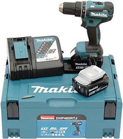 Set trapano a percussione a batteria Makita DHP485RTJ