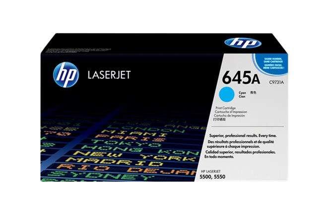 HP Cartuccia Toner originale ciano LaserJet 645A
