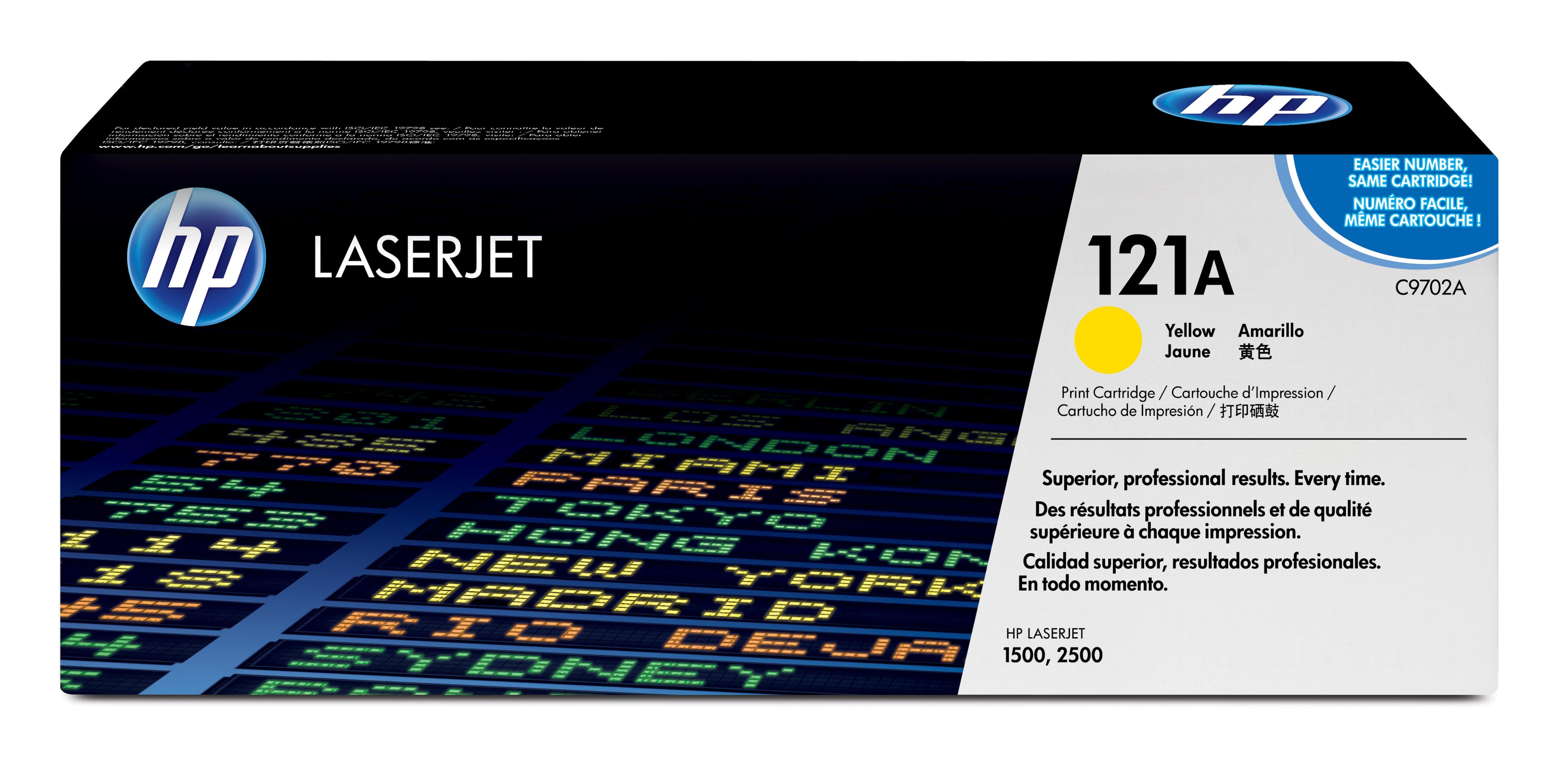 HP Cartouche d'impression jaune Color LaserJet C9702A avec technologie d'impression intelligente cartuccia toner 1 pz Originale