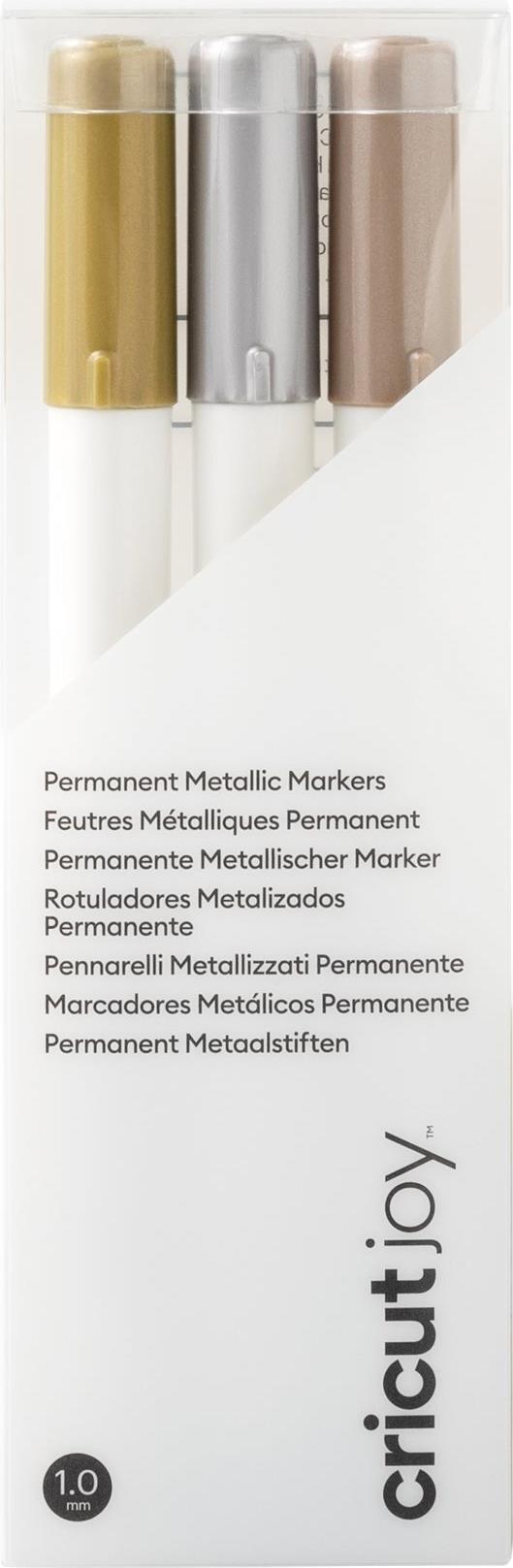 Cricut 2010010 evidenziatore 3 pz Rame, Oro, Argento (Cricut Joy Permanent markers 3-pack 1.)