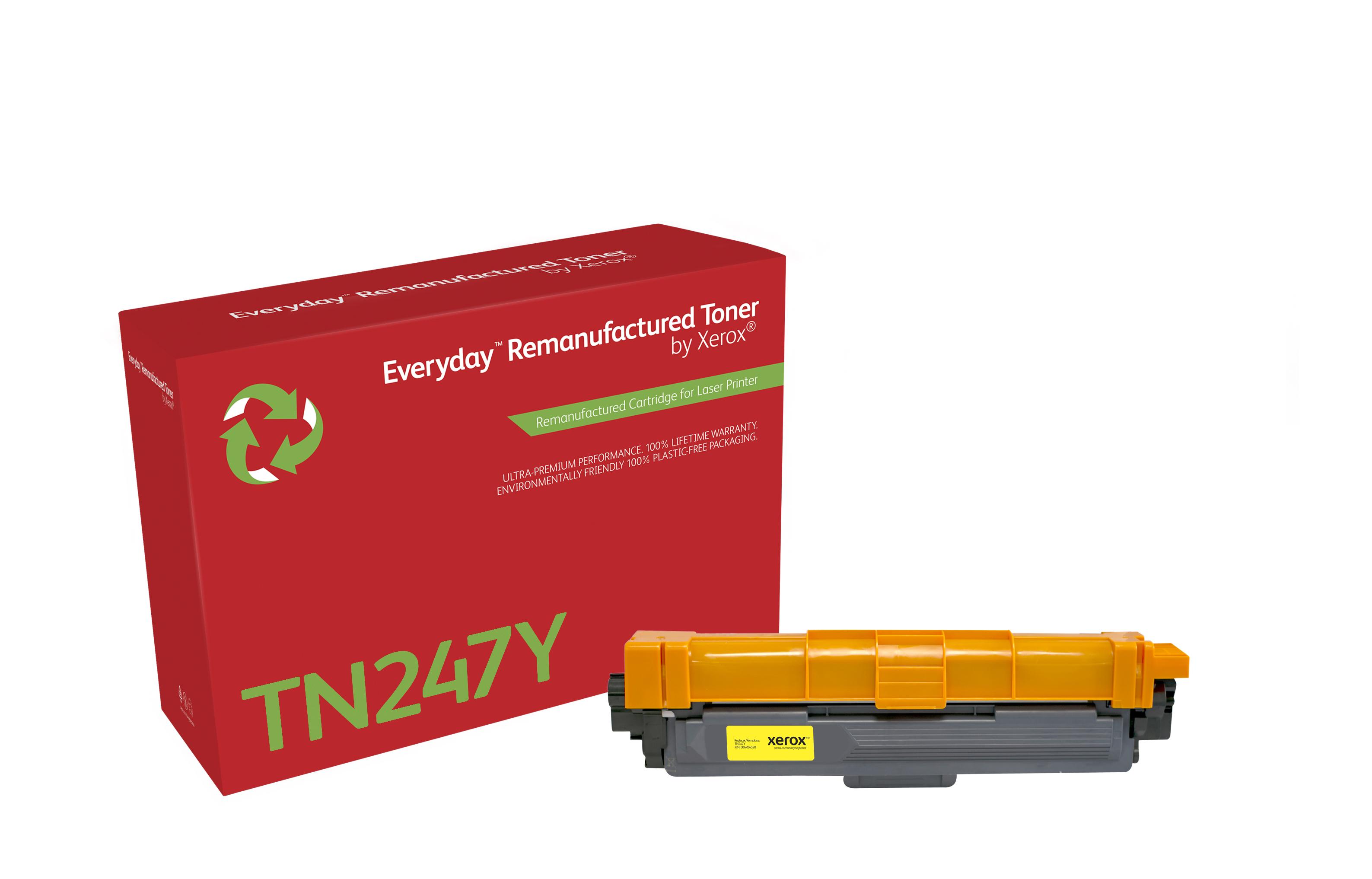 Everyday Toner rigenerato di Xerox Giallo compatibile con Brother TN247Y High capacity