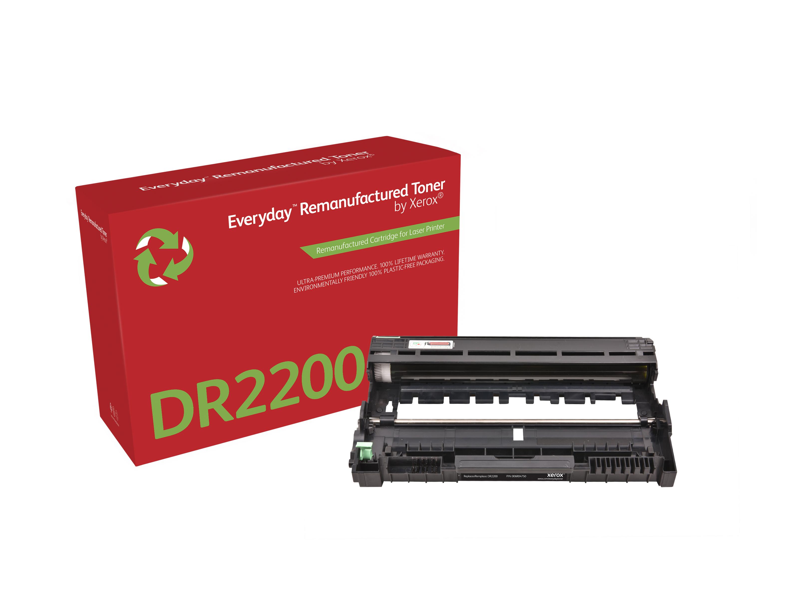 Everyday Rigenerato Fotoricettore rigenerato Everyday di Xerox Mono compatibile con Brother DR2200 Capacità standard