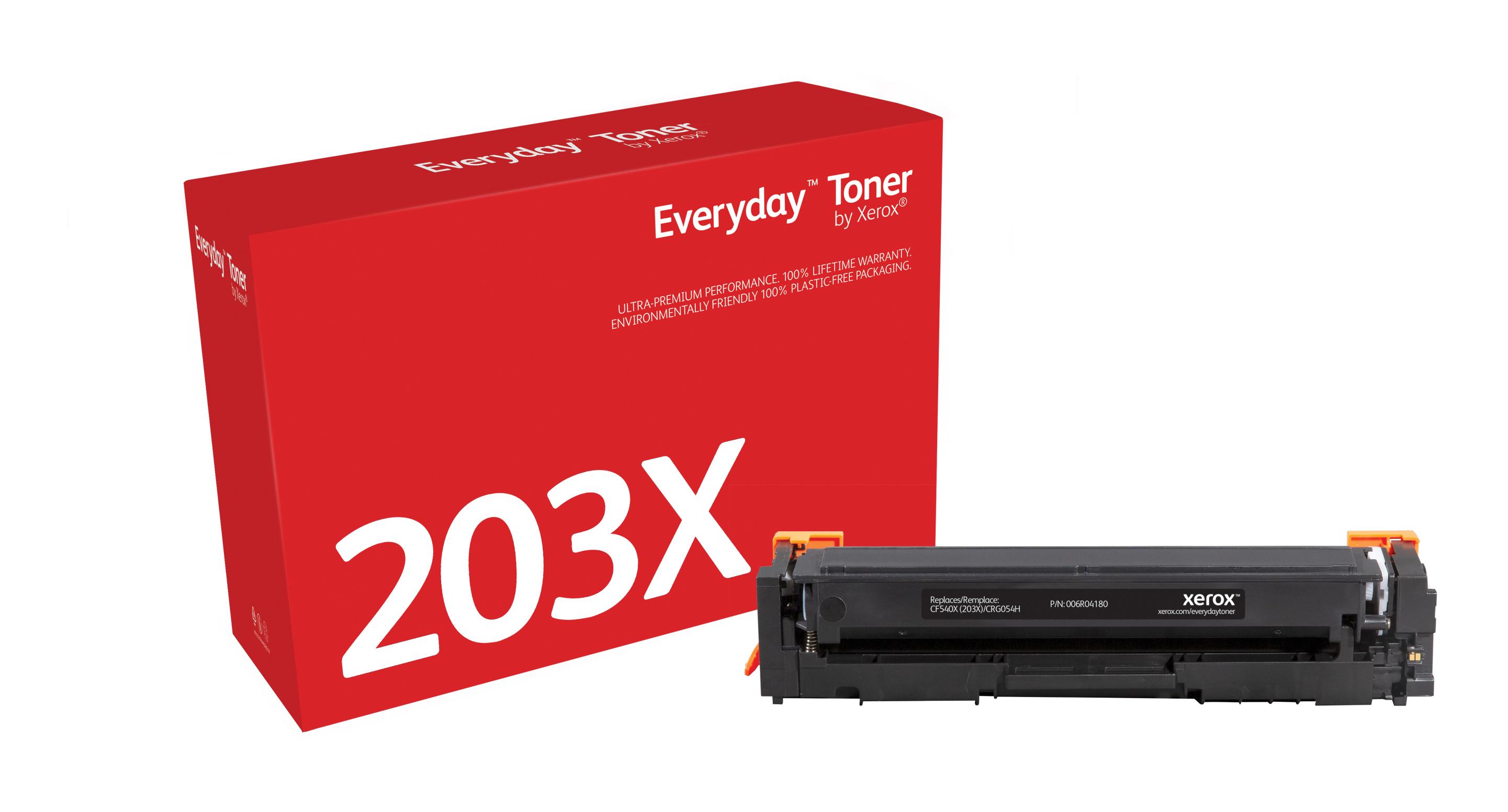 Everyday Toner di Xerox Nero compatibile con HP 202X (CF540X/CRG-054HBK) High capacity