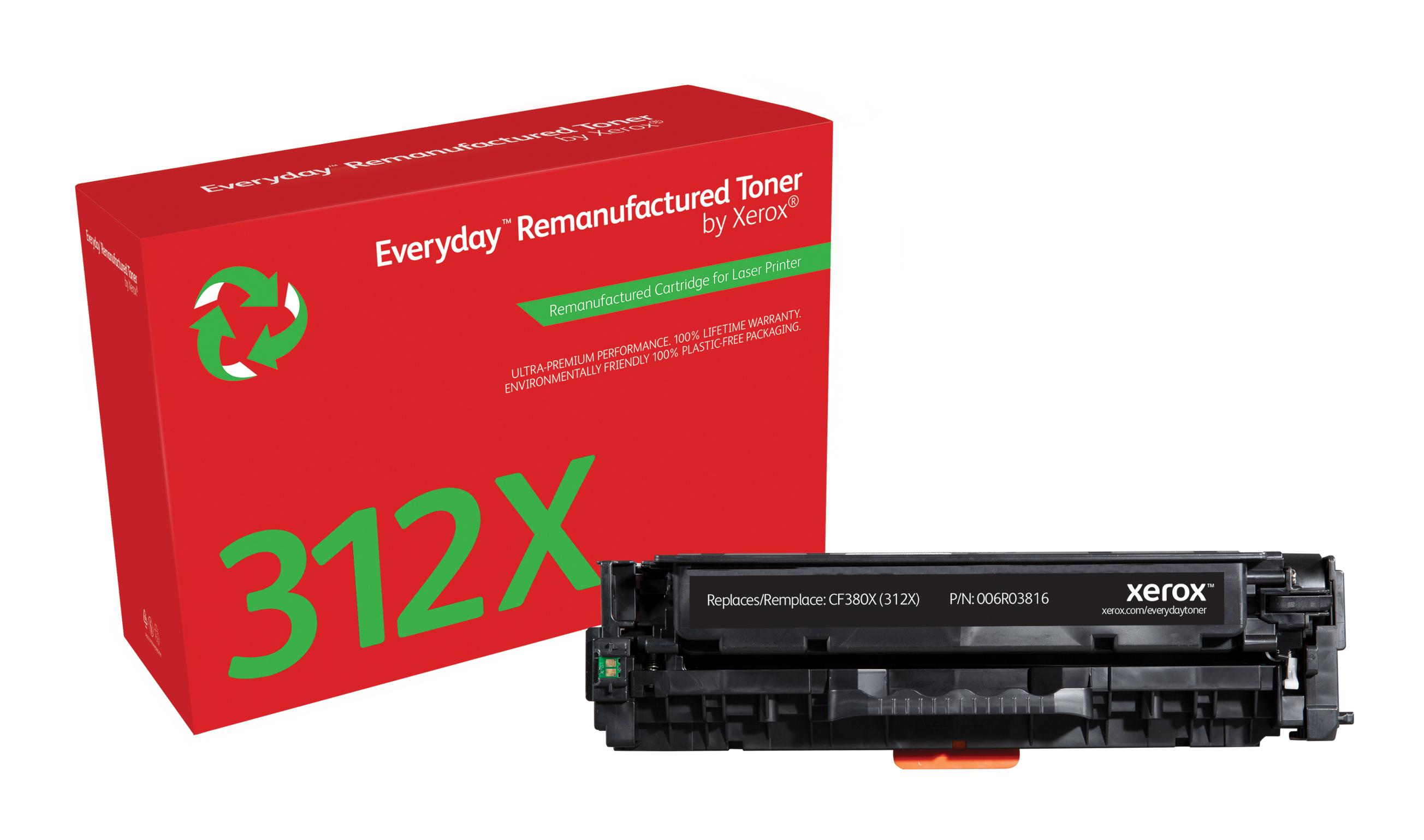 Everyday Toner di Xerox Nero compatibile con HP 312X (CF380X) High capacity