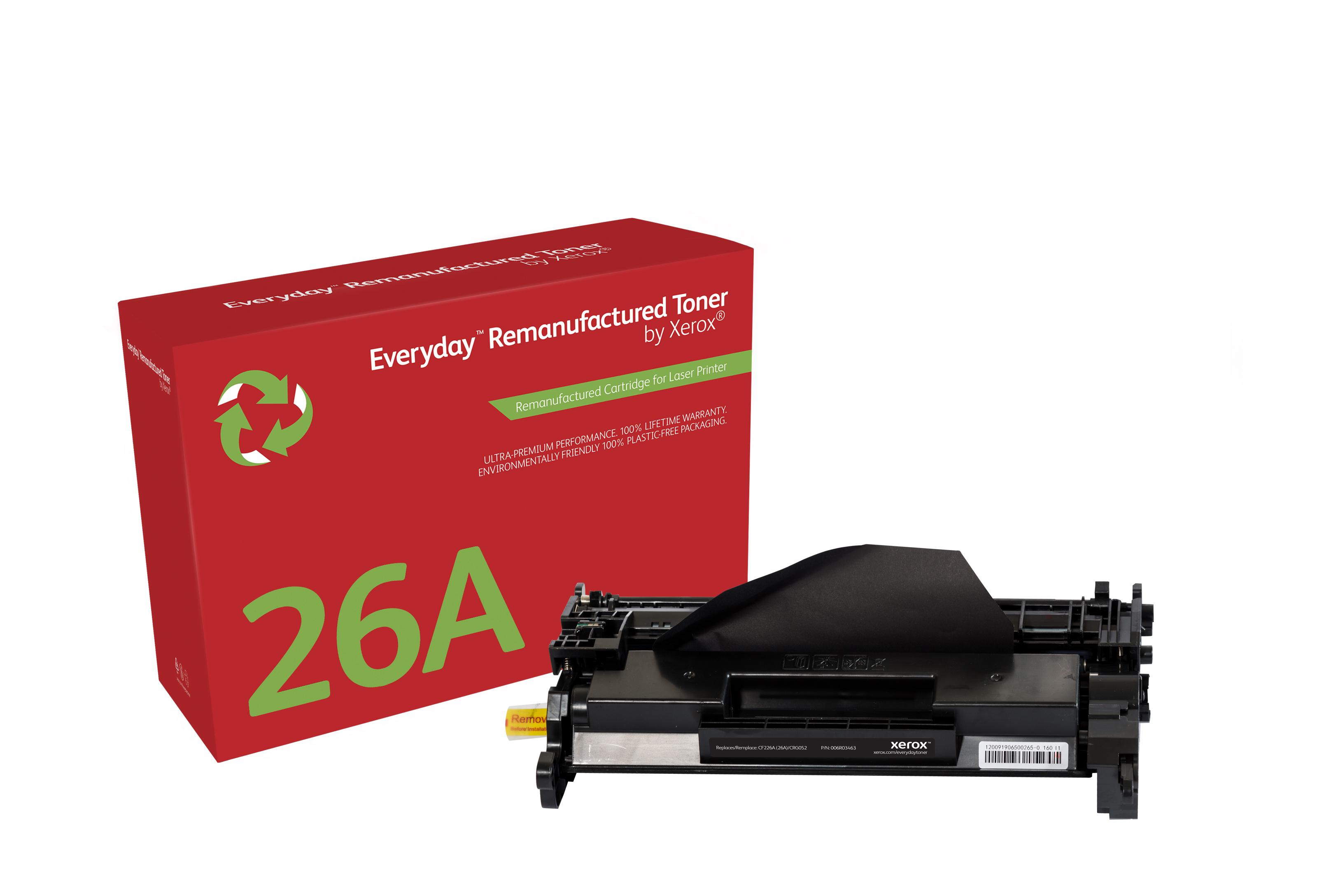 Everyday Toner rigenerato di Xerox Mono compatibile con HP 26A (CF226A) Capacità standard