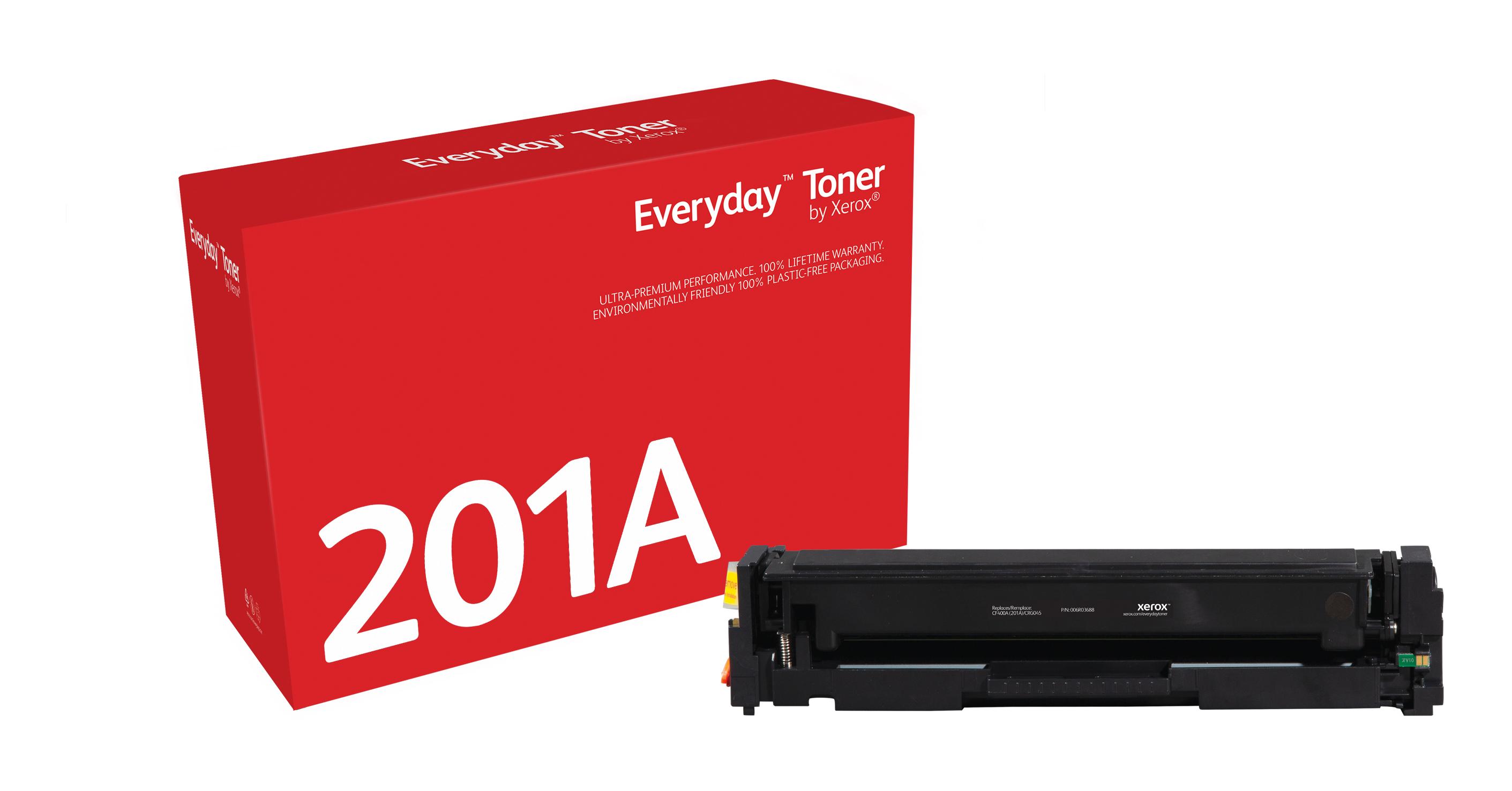 Everyday Toner di Xerox Nero compatibile con HP 201A (CF400A/ CRG-045BK) Capacità standard