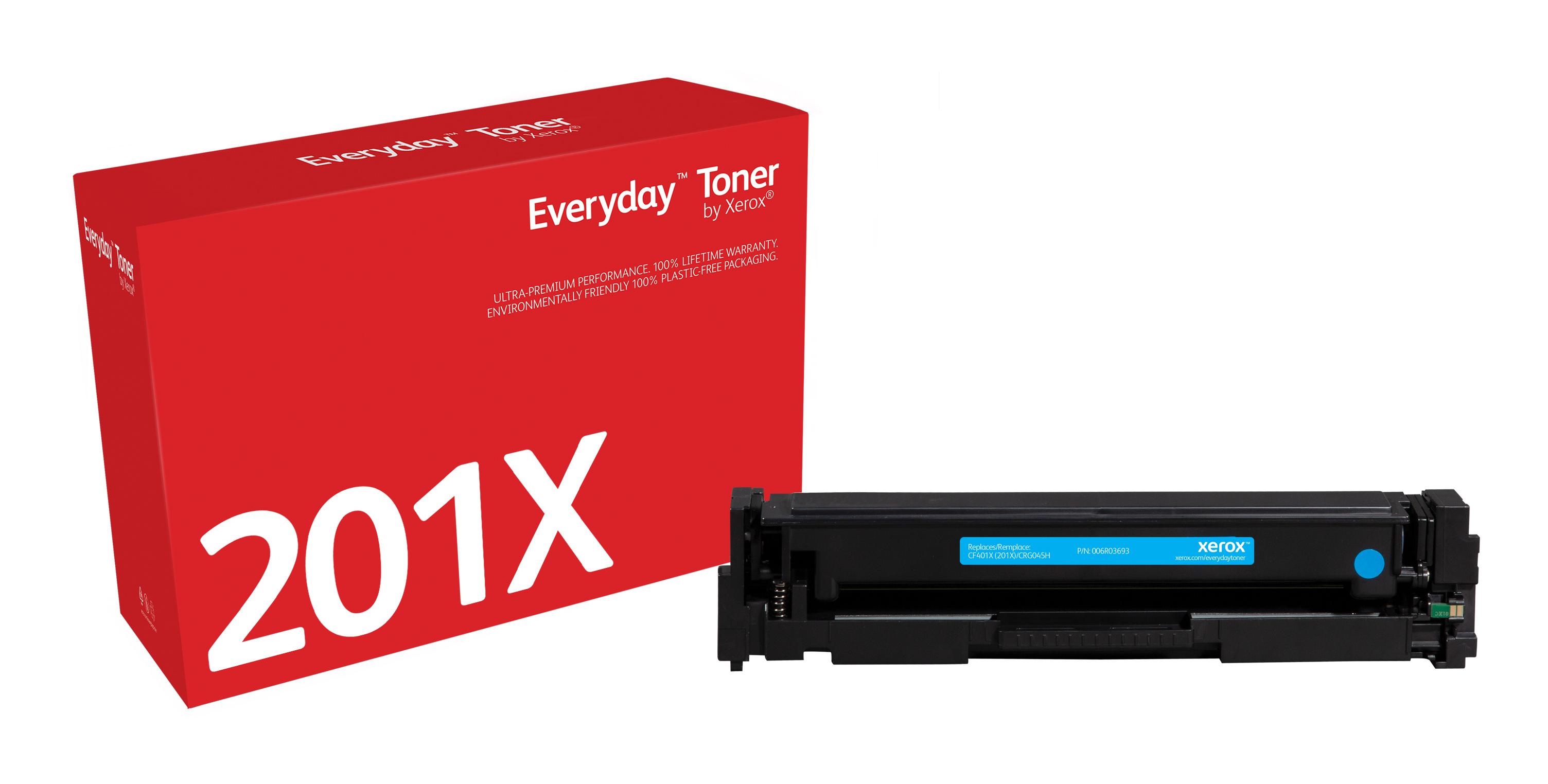 Everyday Toner di Xerox Ciano compatibile con HP 201X (CF401X/ CRG-045HC) High capacity