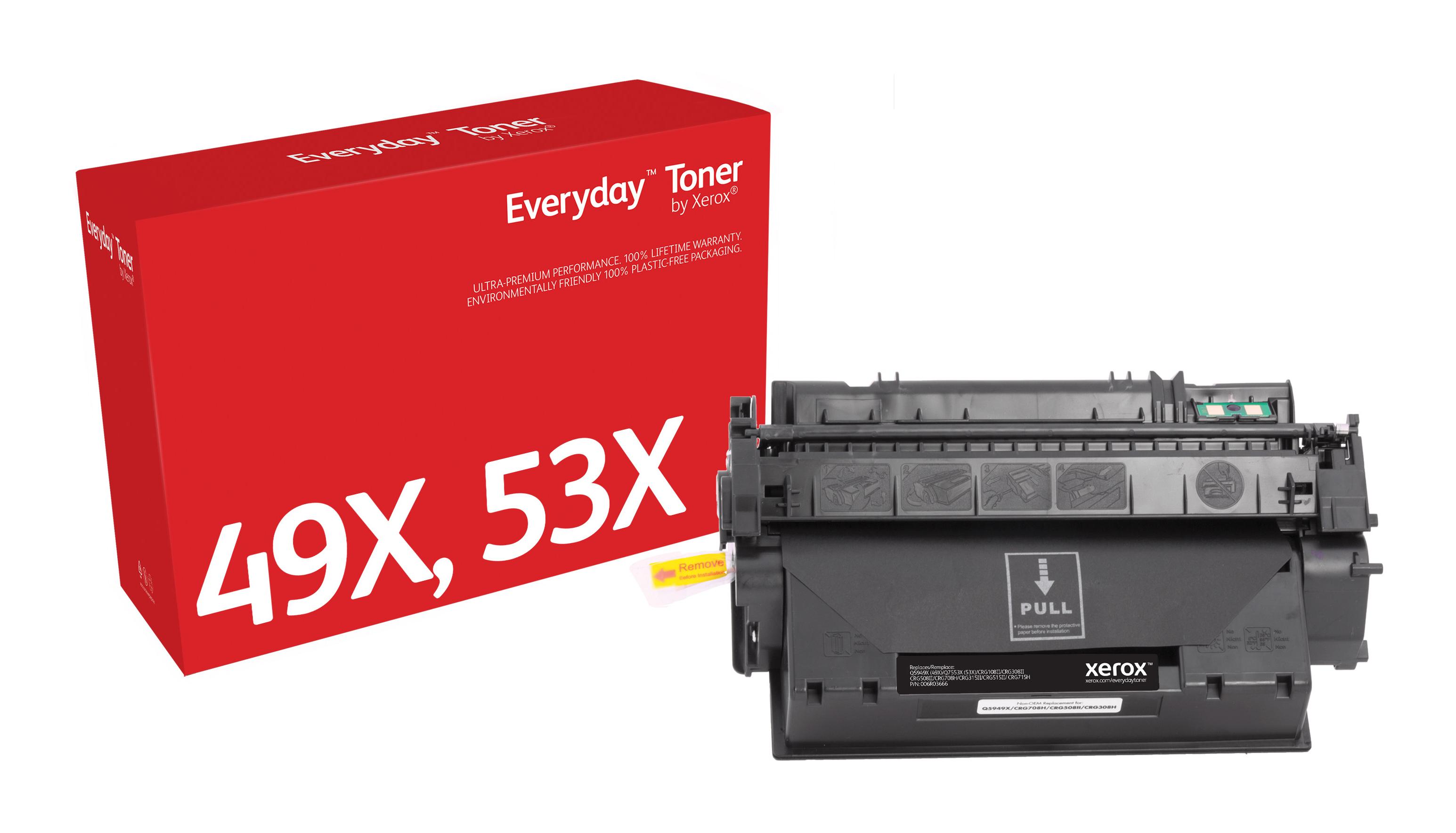 Everyday Toner di Xerox Nero compatibile con HP 49X/53X (Q5949X/ Q7553X) High capacity