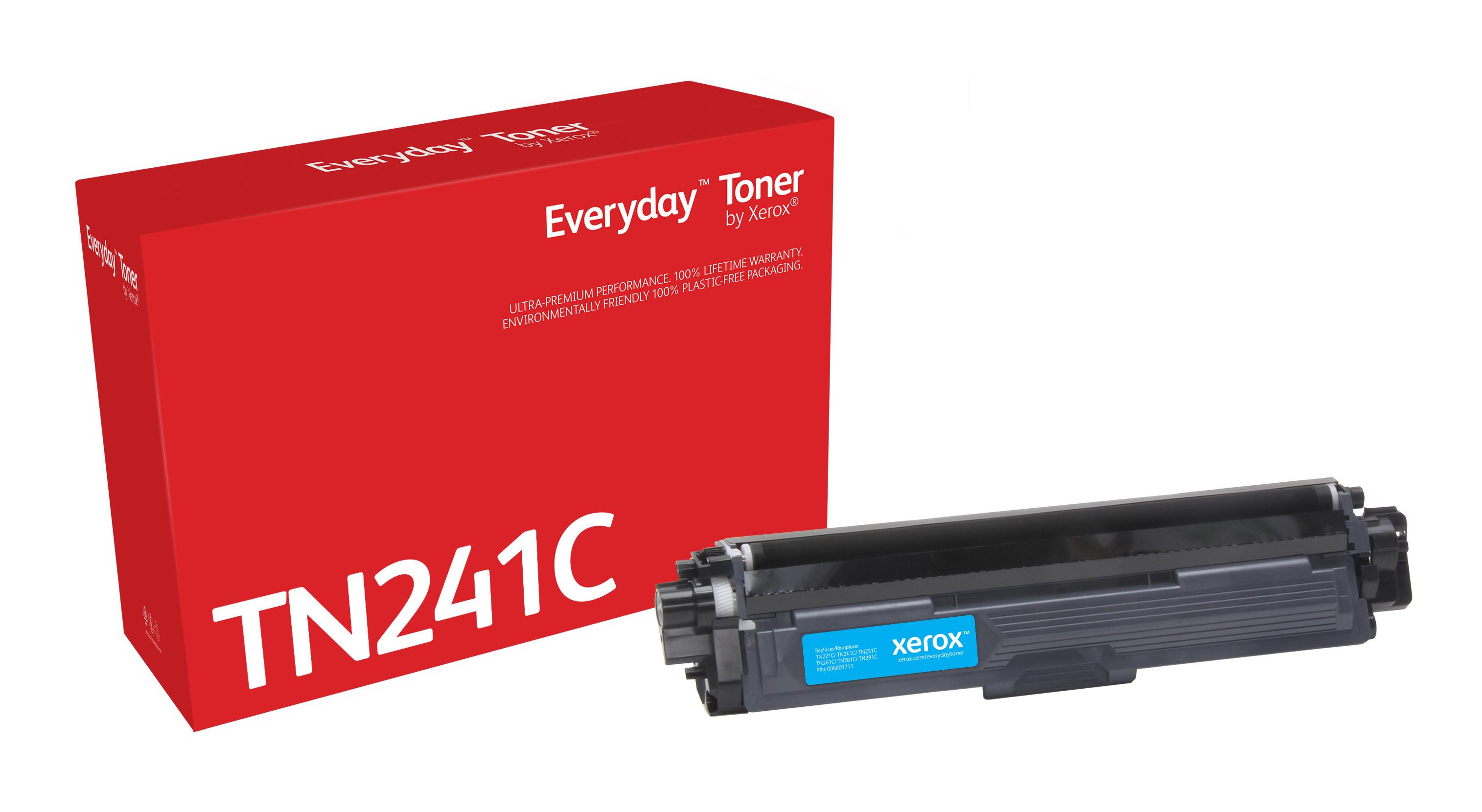 Everyday Toner di Xerox Ciano compatibile con Brother TN241C Capacità standard