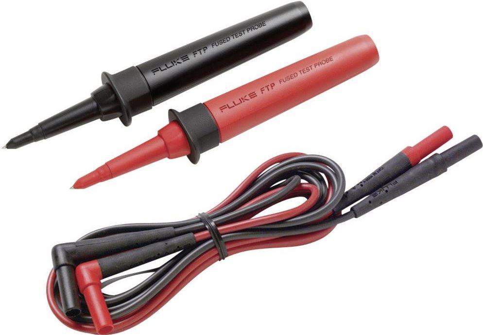 Linea di misurazione della sicurezza del buke [tappo di lamella 4 mm-lamella plug 4 mm] 1,00 m nero, FTPL-1 rosso (3869443)