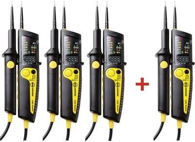 Bundle Hena Amprobe 2100-Gamma di tester a tensione a due poli Cat III 1000 V, Cat IV 600 V Acoustics, LCD, LED, Vibration (498