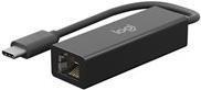 Logitech 952-000149 scheda di rete e adattatore Ethernet 1000 Mbit/s (LOGI USB-C-TO-ETHERNET ADAPTER - GRAPHITE - WW-9004)