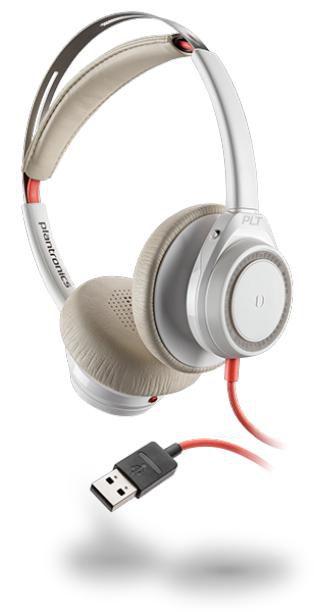 POLY Blackwire 7225 Auricolare Cablato A Padiglione Musica e Chiamate USB tipo-C Bianco