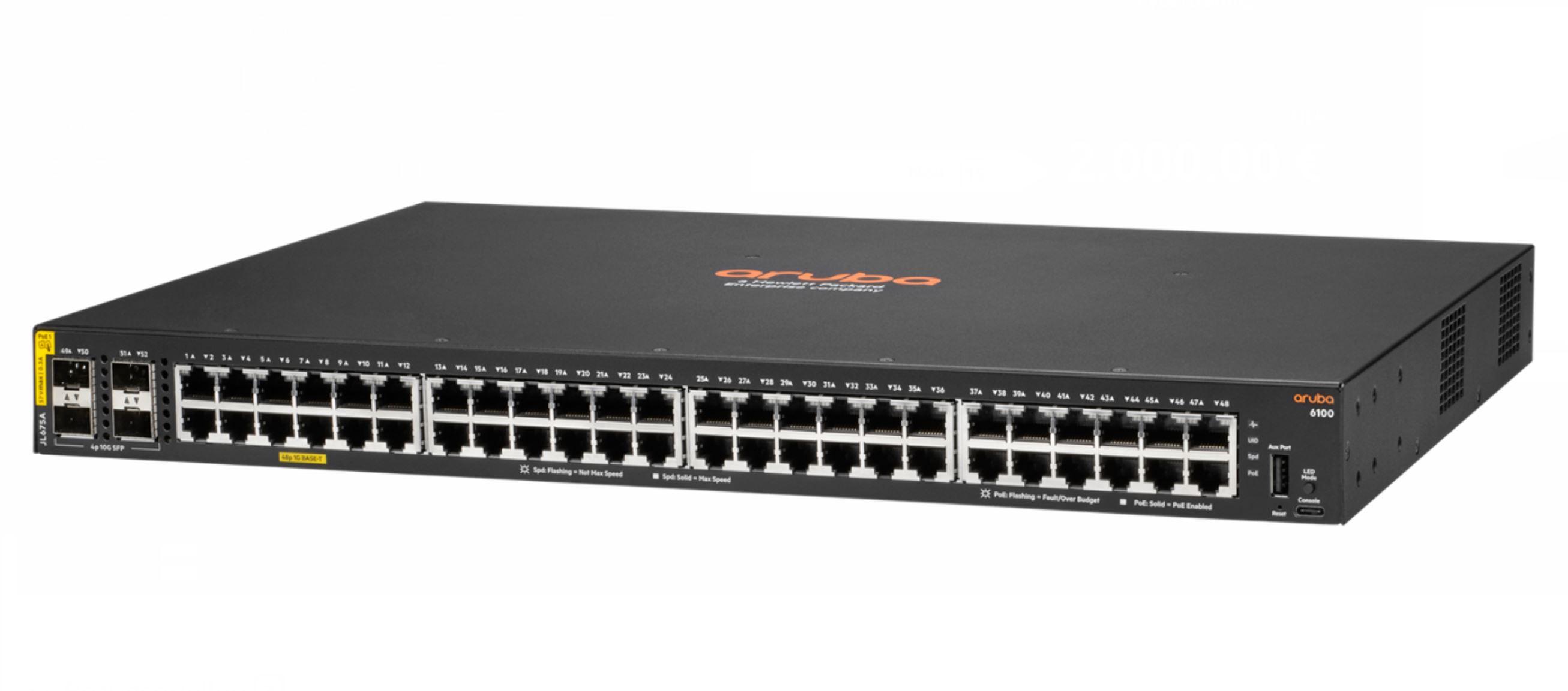 6100 48G Class4 PoE 4SFP...