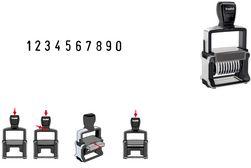 Trodat Docal Stamp Professional 4.0 55510, alloggiamento a 10 cifre: acciaio inossidabile spazzolato, tappo a colori: nero, - 1