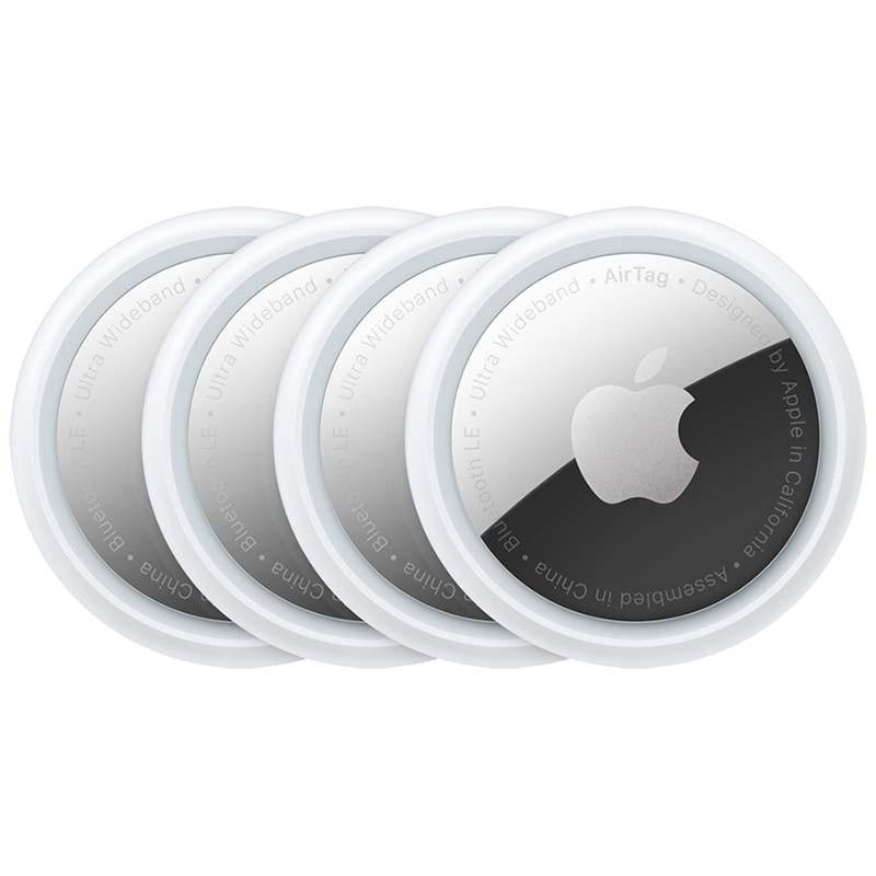 Apple AirTag confezione da 4 (Apple AirTag - Tag Bluetooth anti-perdita per telefono cellulare, tablet [pacchetto di 4] - per i