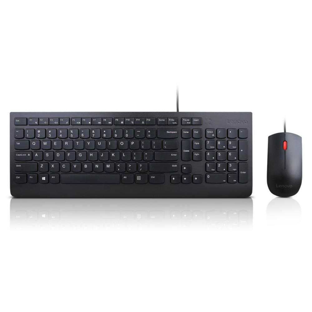Lenovo 4X30L79883 tastiera Mouse incluso USB QWERTY Inglese US Nero