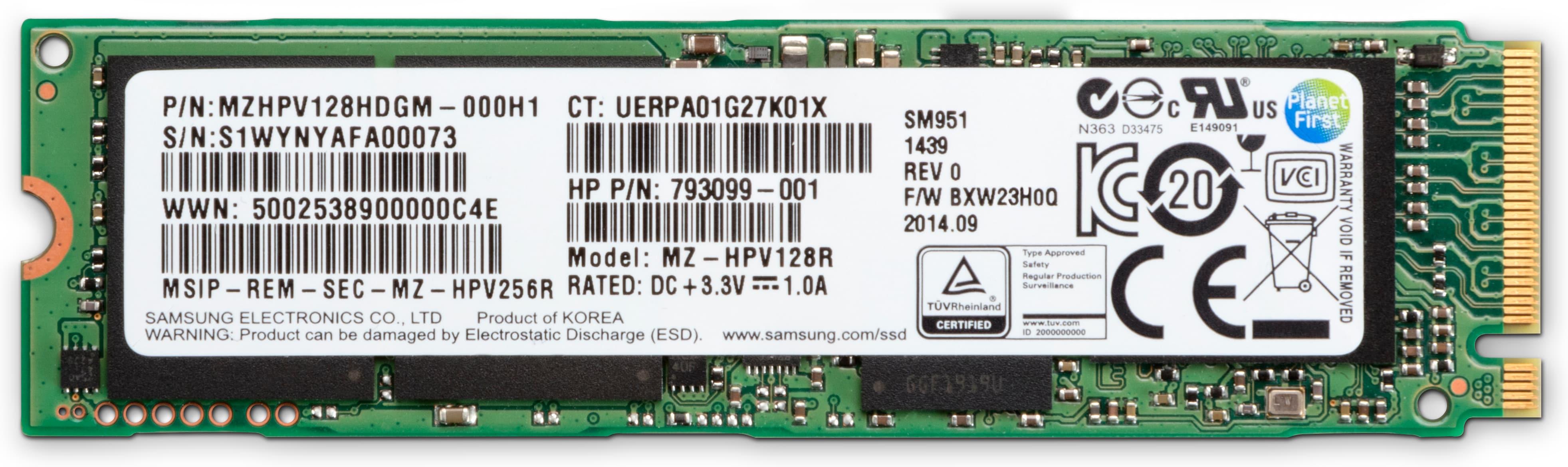 HP Z Turbo Drive M.2 512 GB PCI Express 3.0 NVMe MLC