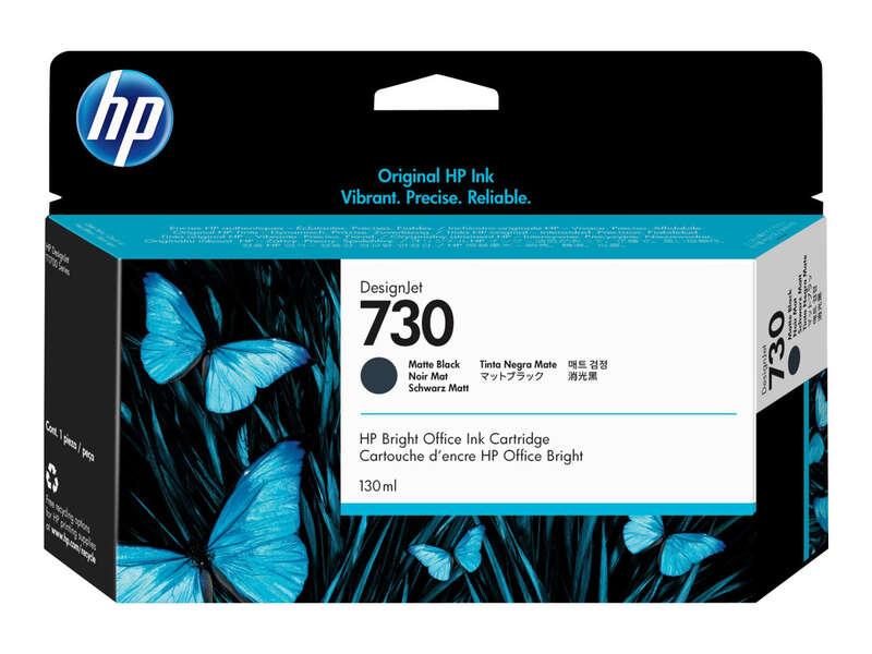 HP Cartuccia di inchiostro nero opaco DesignJet 730 da 130 ml