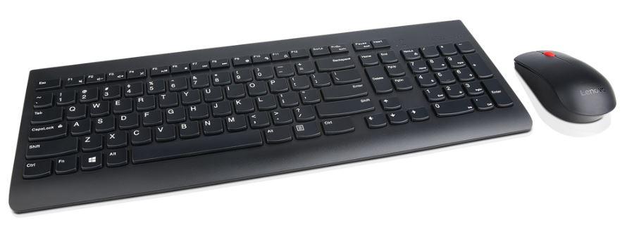 Lenovo 4X30M39485 tastiera Mouse incluso Universale RF Wireless QWERTY Portoghese Nero