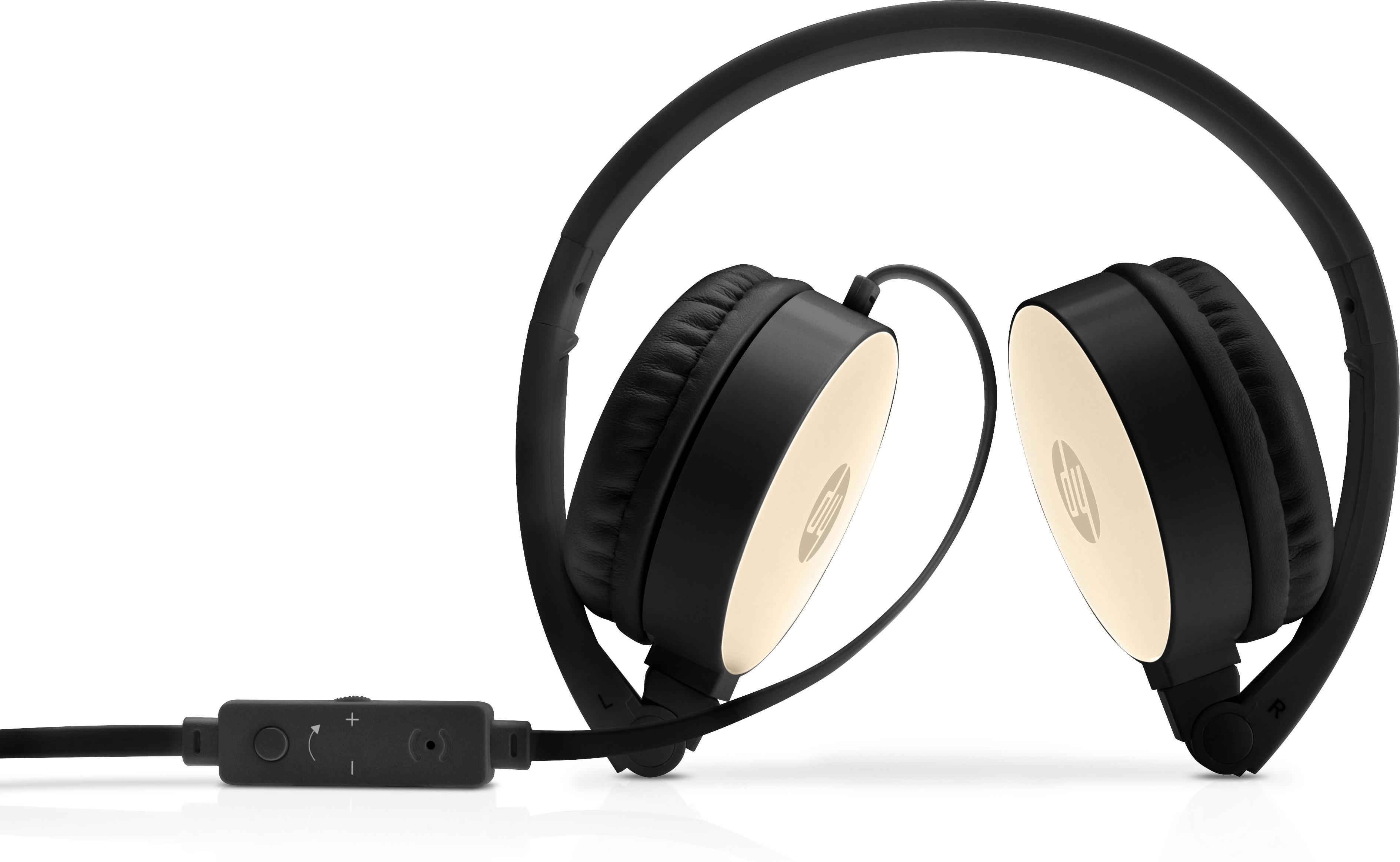 HP Stereo Headset H2800 [Black e Silk Gold] (Stereo Headset H2800 - H2800, Headset, Head-band, - Black,Gold, Binaural, Rotary,