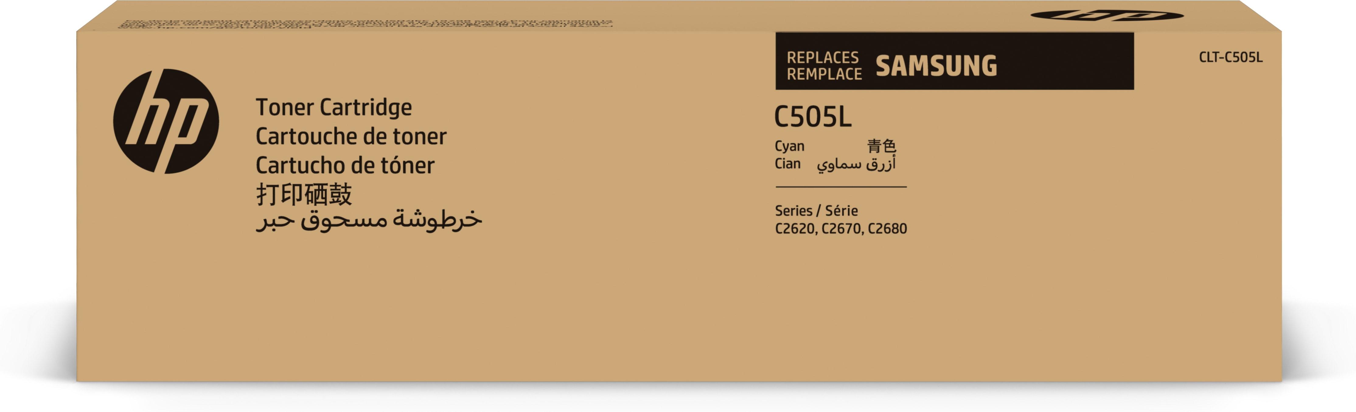 Samsung Cartuccia toner ciano originale HP CLT-C505L ad alta capacitÃ 