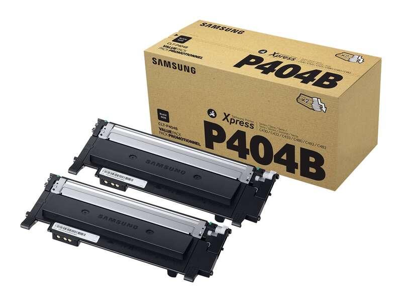 Samsung Confezione da 2 cartucce toner originali HP CLT-P404B (nero)