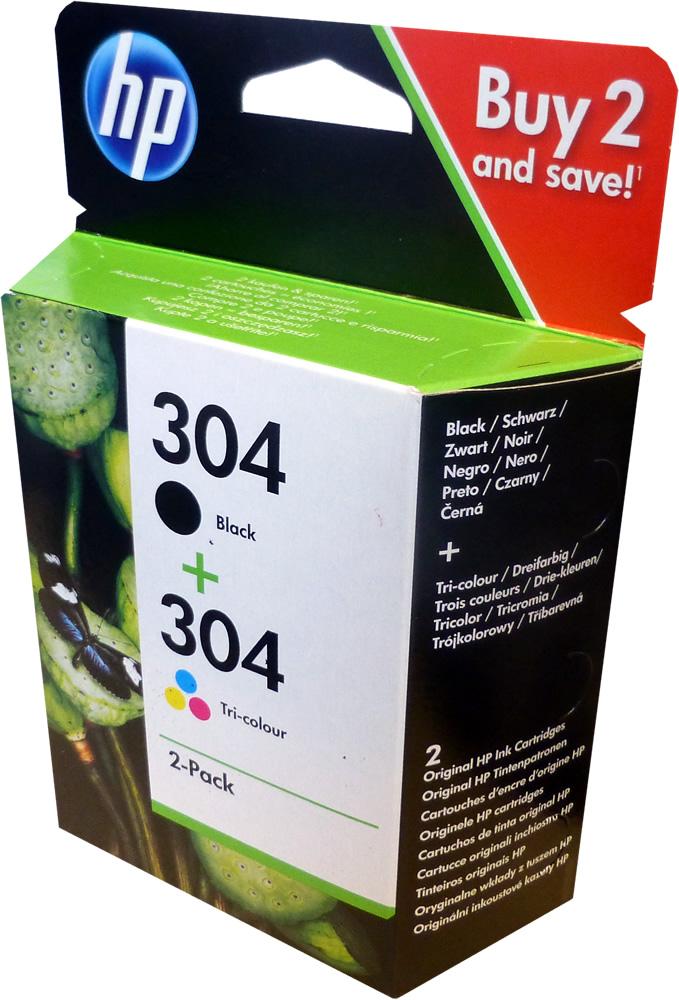 HP KIT CARTUCCE ORIGINALI 304 BLACK 304 COLORE 3JB05AE