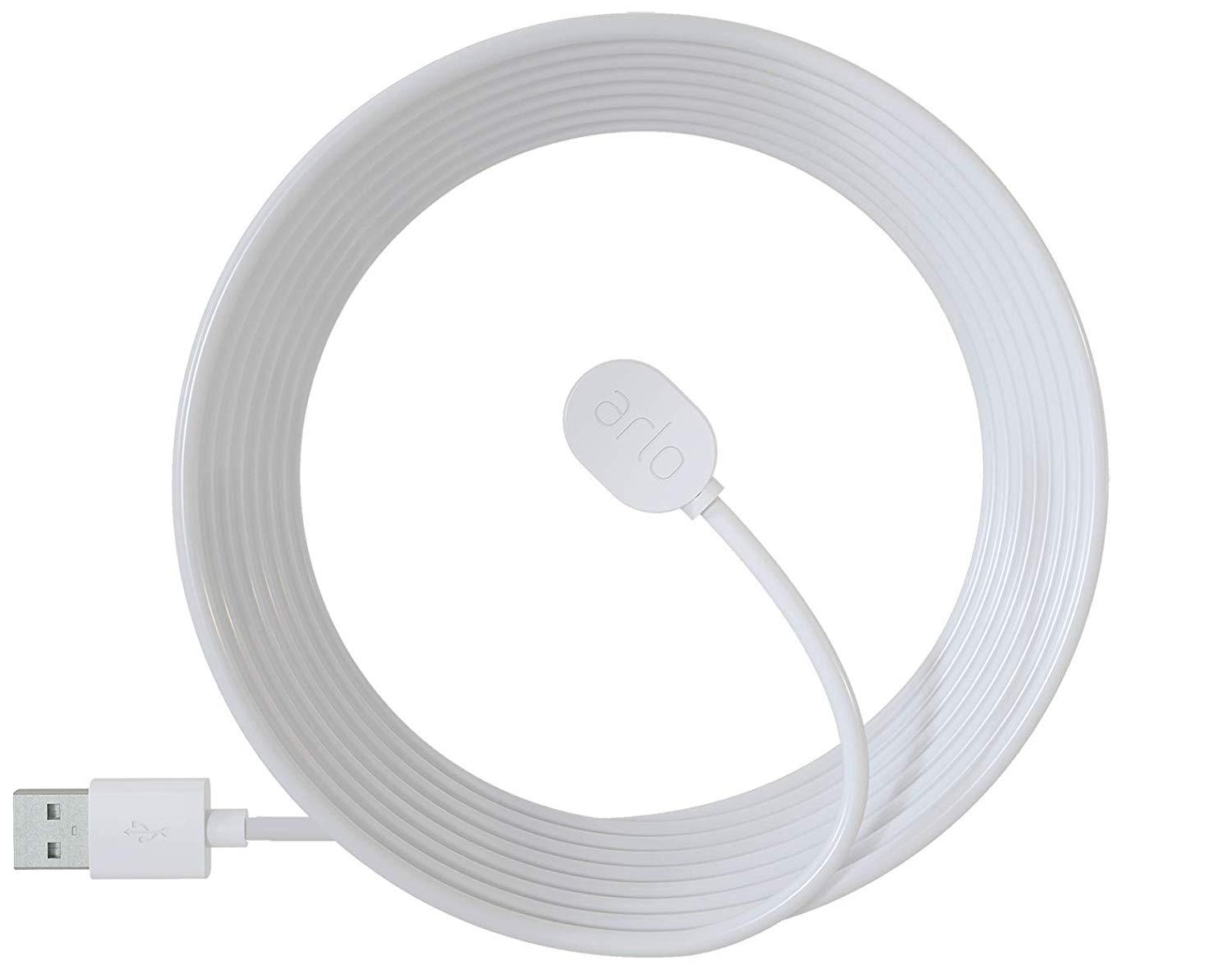 Cavo di ricarica magnetico Arlo esterno - cavo esterno 7,6 m bianco