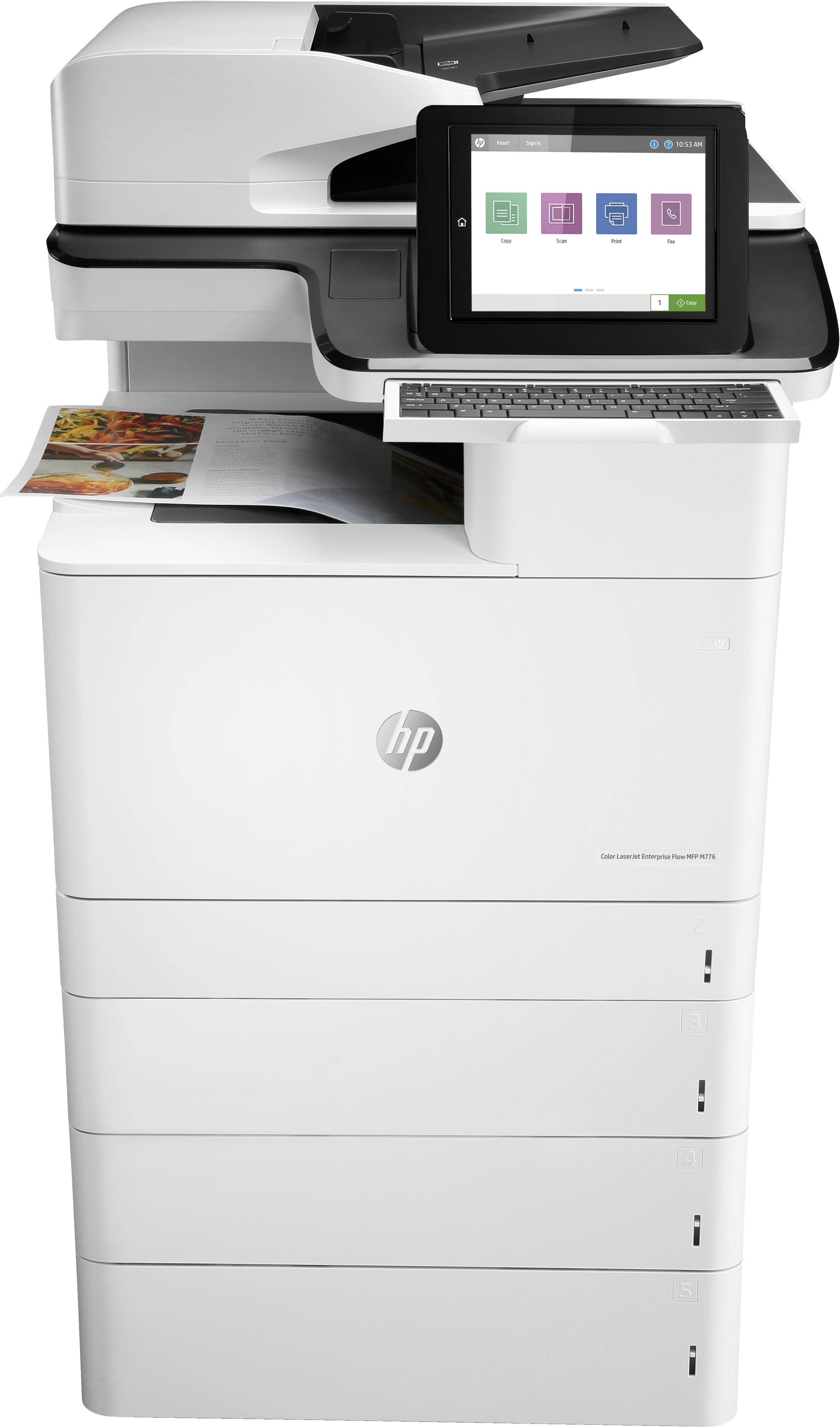 HP LaserJet Enterprise Flow MFP M776z - Stampante multifunzione - colore - laser - 297 x 864 mm (originale) - A4/Legal (support