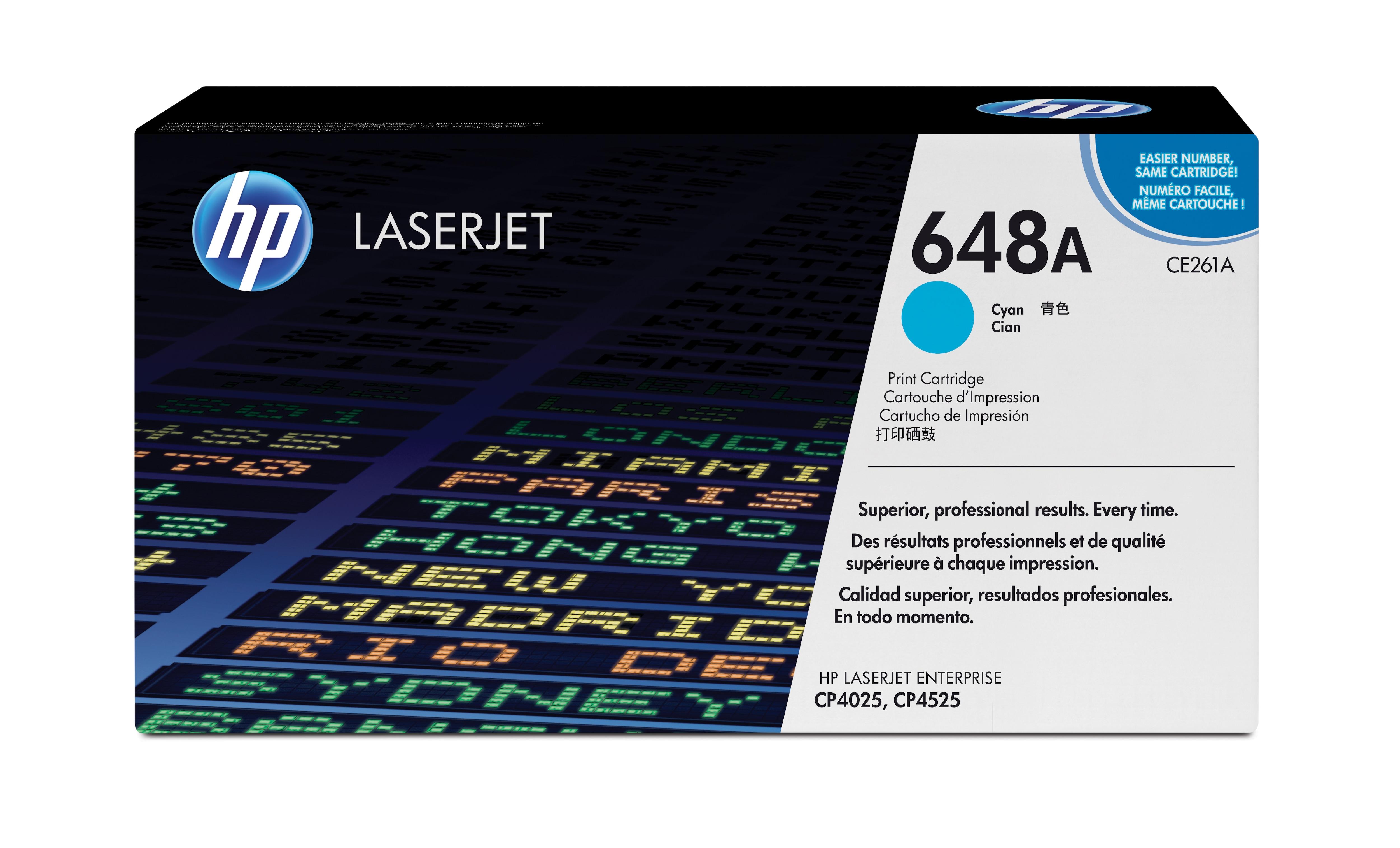 HP CARTUCCA TONER Origindale Ciano Laserjet 648a