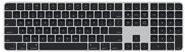 Apple Magic Keyboard tastiera USB Bluetooth QWERTY Inglese US Argento Nero (Apple Magic Keyboard with Touch ID and Numeric Key