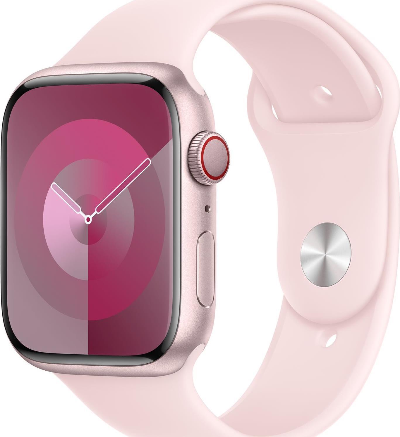 Apple MT3U3ZM/A accessorio indossabile intelligente Band Rosa Fluoroelastomero (APPLE WATCH 45 LIGHT PINK SB S/M)