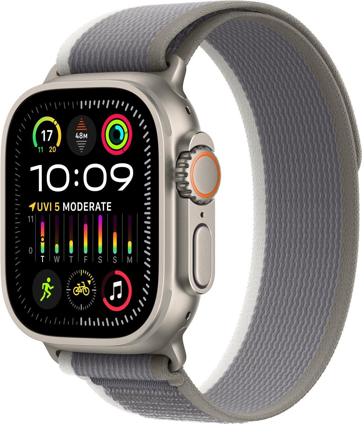 Apple MT5Y3ZM/A accessorio indossabile intelligente Band Verde, Grigio Nylon, Poliestere riciclato, Titanio, Spandex (-APPLE WA