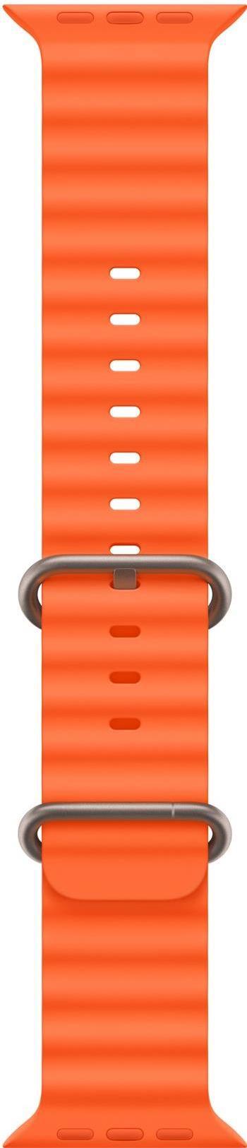 Apple MT653ZM/A accessorio indossabile intelligente Band Arancione Fluoroelastomero Titanio (-APPLE WATCH 49 ORANGE OB)