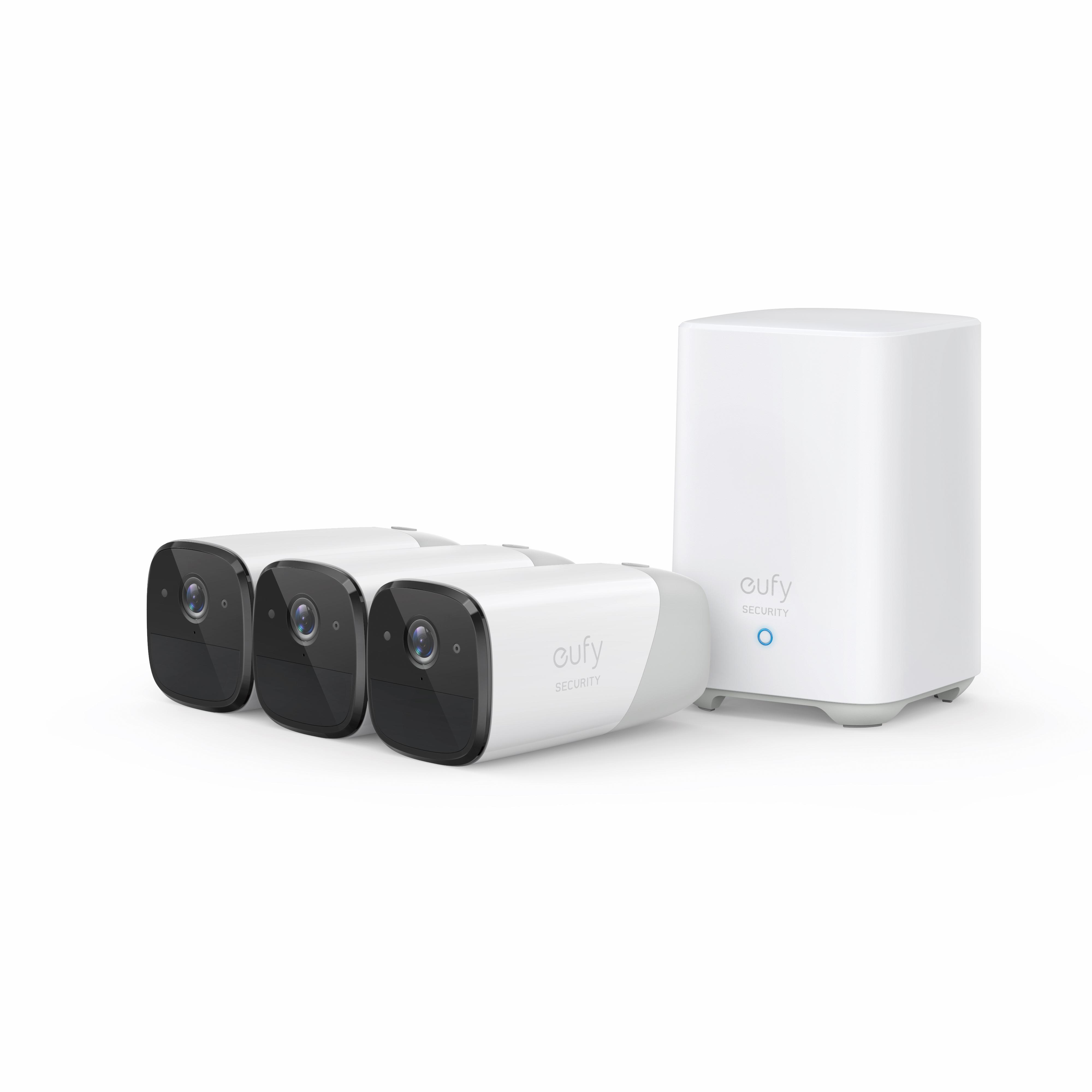 Eufy eufyCam 2 Pro 3-Cam Kit Capocorda Telecamera di sicurezza IP Interno e esterno 2048 x 1080 Pixel Parete (^EUFYCAM 2 PRO 3