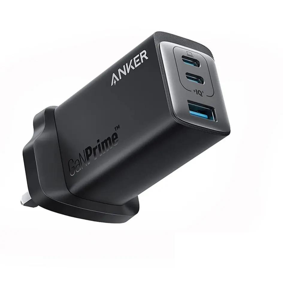 Anker 735 Cuffie, Computer portatile, Smartphone Nero AC Ricarica rapida Interno (735 GAN III PRIME 3PORT 65W UK)