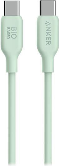 Anker 543 Cavo TPU organico ecologico da USB-C a USB-C 0,9 Ã¢â‚¬â€¹Ã¢â‚¬â€¹m verde