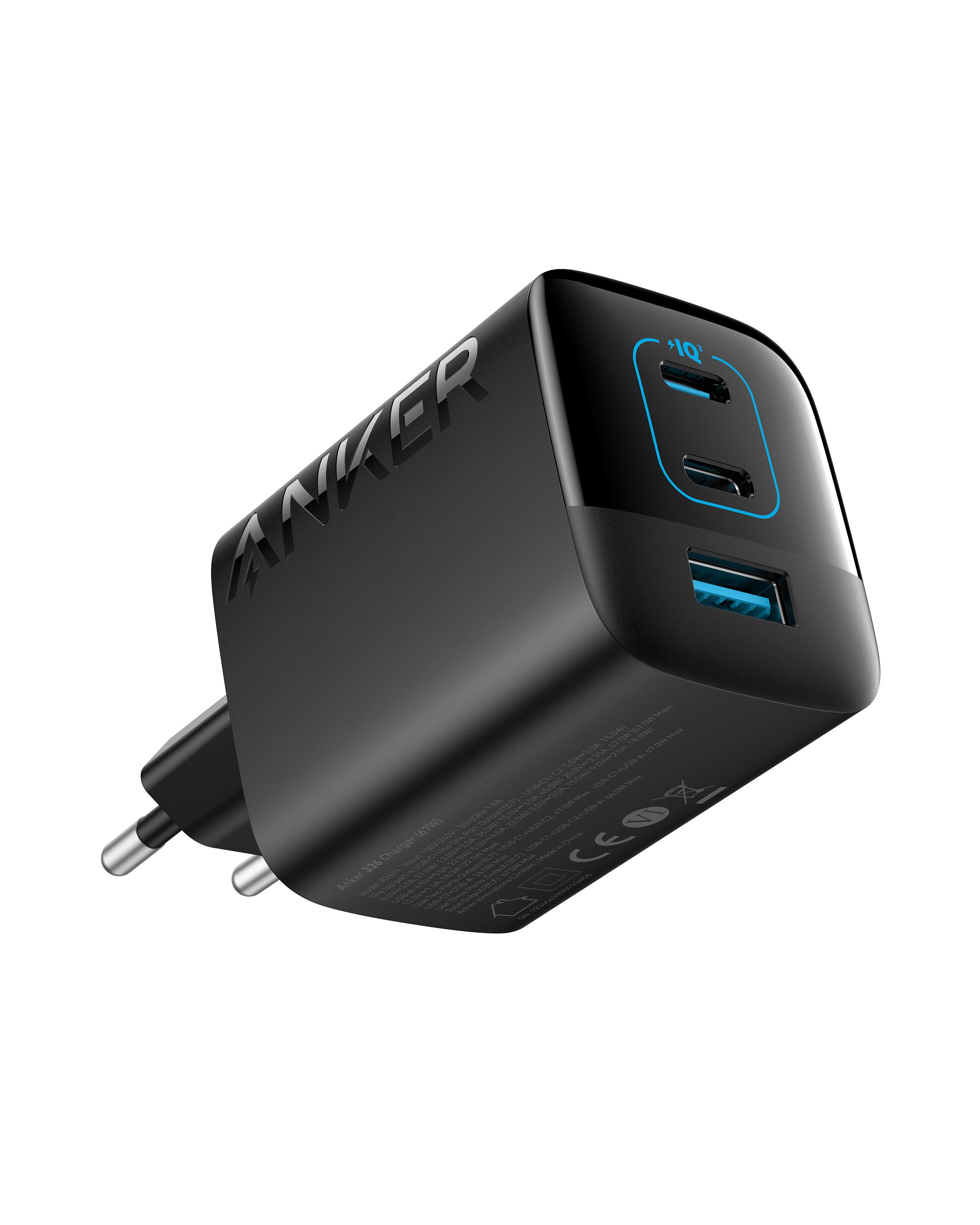 Anker 336 Charger 67W Computer portatile Telefono cellulare Computer portatile Power bank Smartphone Orologio intelligente Tabl