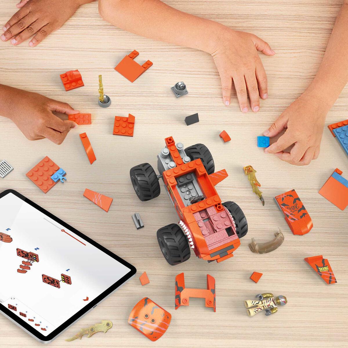 Kit di costruzione Hot Wheels Mega Construx - Smash & Crash Shark Race 245 Pezzi