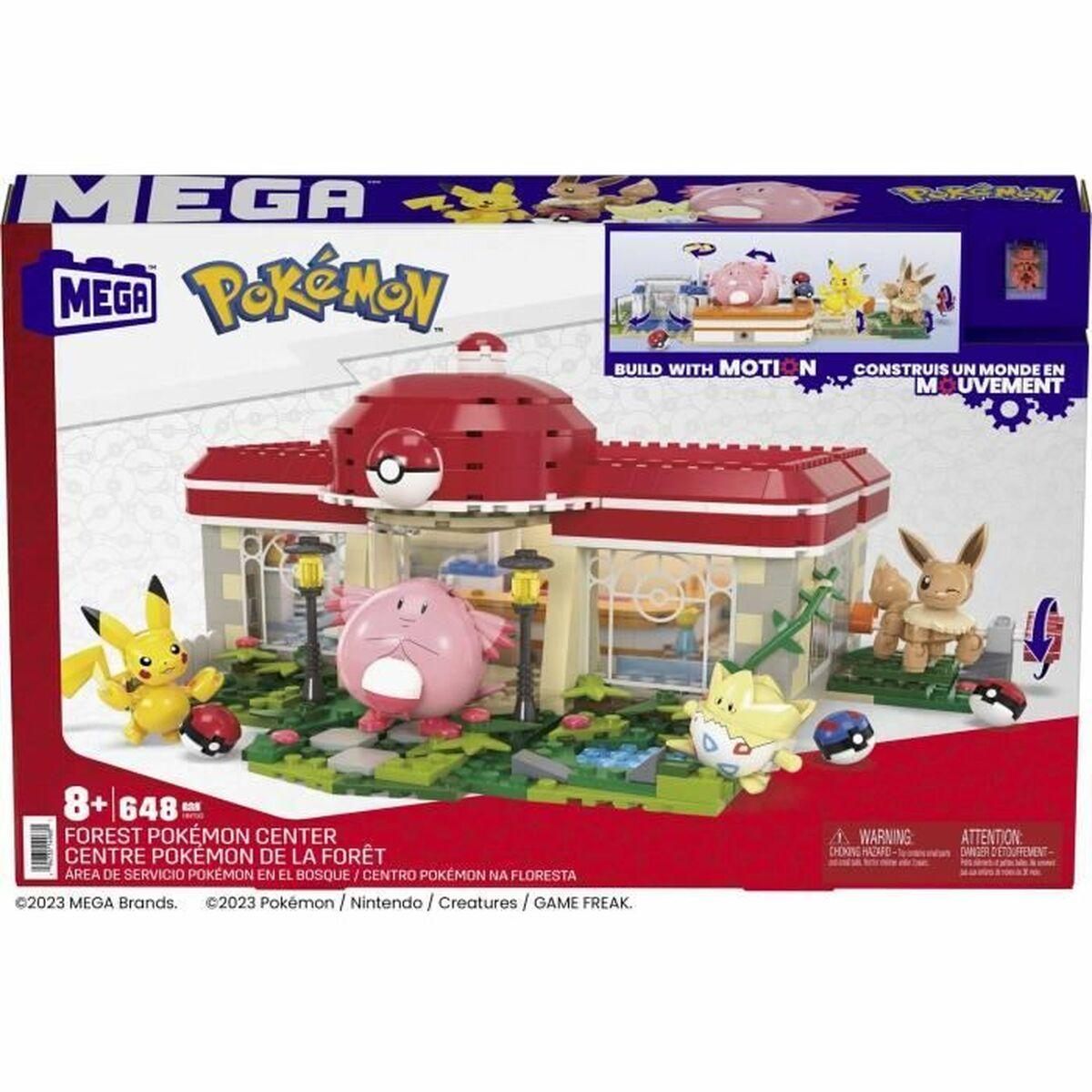 Kit di costruzione PokÃƒÂ©mon Mega Construx - Forest PokÃƒÂ©mon Center 648 Pezzi