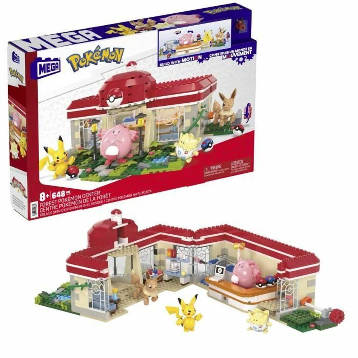 Kit di costruzione PokÃƒÂ©mon Mega Construx - Forest PokÃƒÂ©mon Center 648 Pezzi
