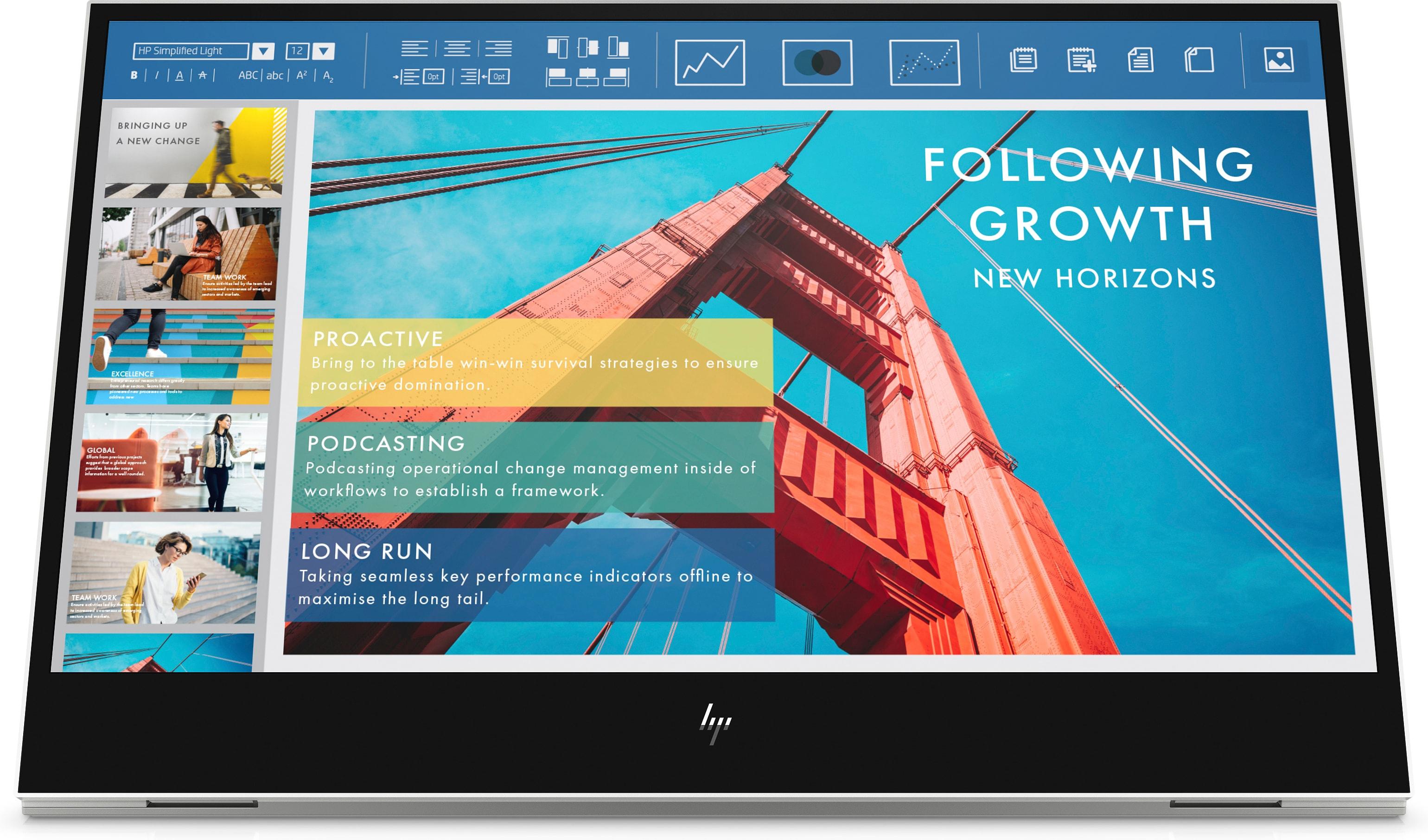 HP E-Series E14 G4 Monitor PC 35,6 cm (14") 1920 x 1080 Pixel Full HD LED Bianco