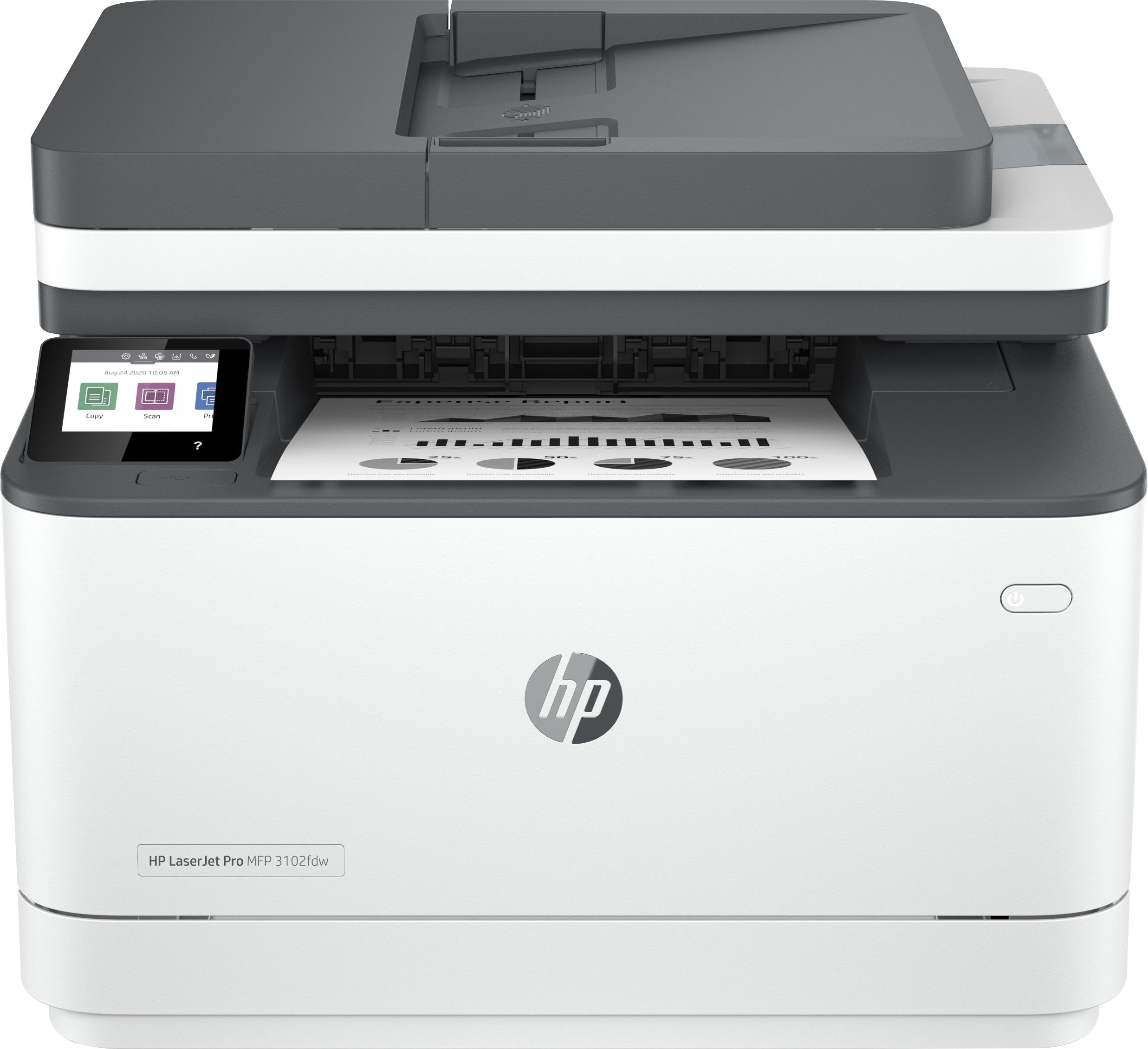 HP LaserJet Pro Stampante multifunzione 3102fdw Bianco e nero Stampante per Piccole e medie imprese Stampa copia scansione fax