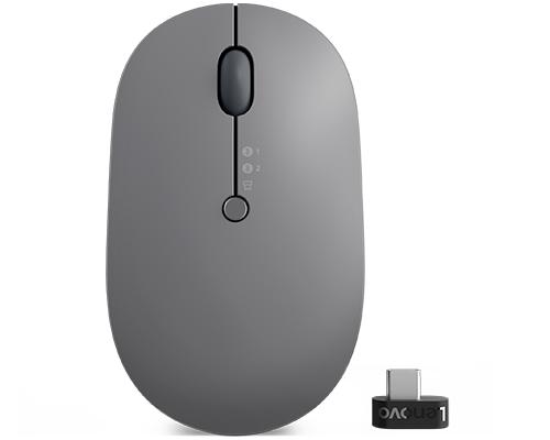 Lenovo Go Wireless Multi Device mouse Ambidestro RF Wireless Bluetooth USB Type-A Ottico 2400 DPI
