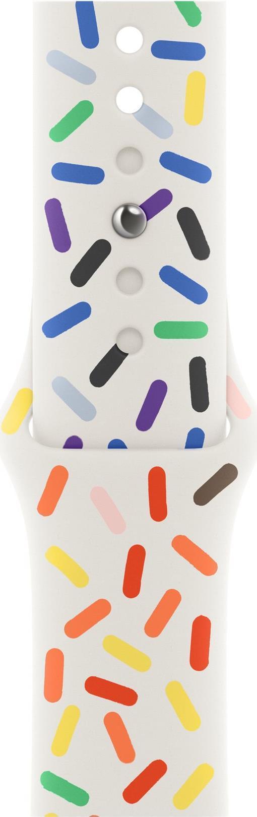 Apple MUQ23ZM/A accessorio indossabile intelligente Band Multicolore Fluoroelastomero (-APPLE WATCH 41 PRIDE EDITION SB M/L)