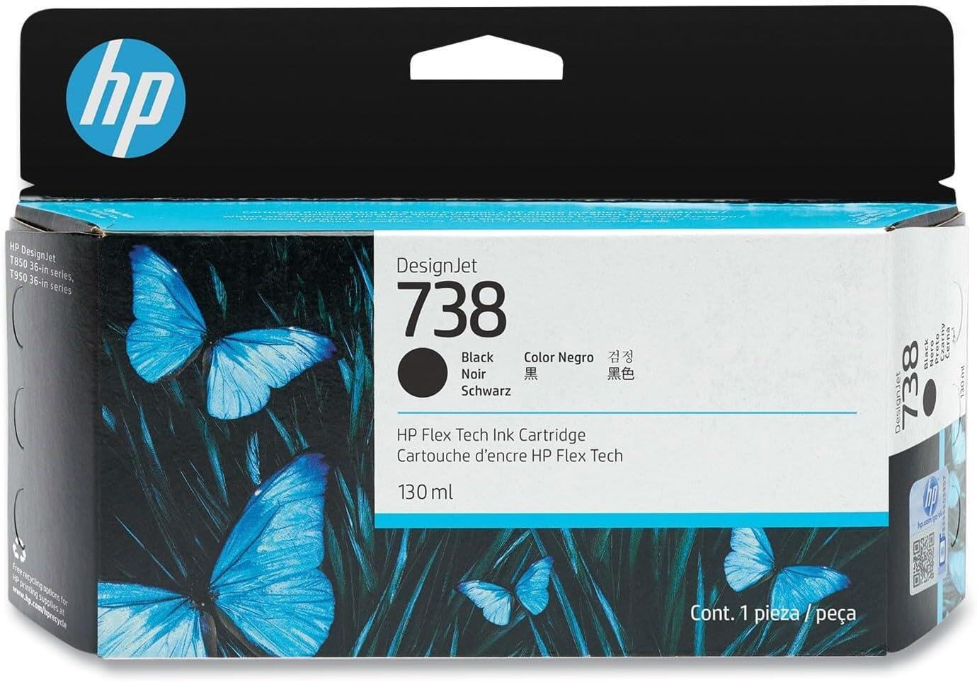 HP 738 130-ML BLACK...