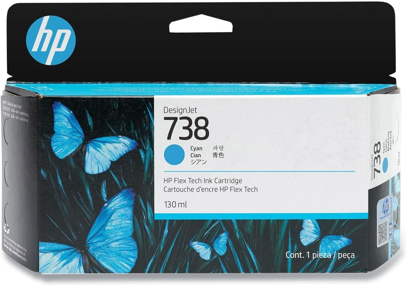 HP 738 130-ML CYAN...