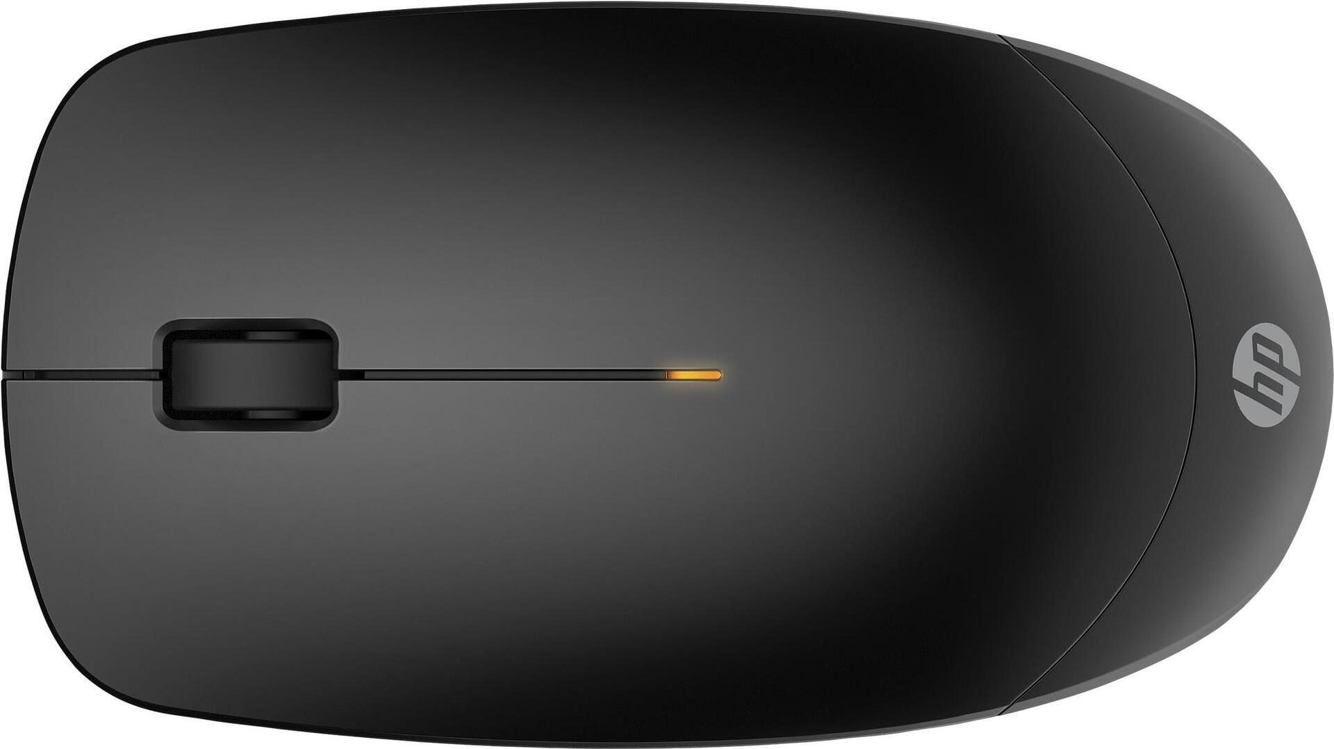 HP 235 - mouse - ottico - 3 pulsanti - wireless - 24 GHz - ricevitore wireless (USB) - nero profondo - per notebook HP 250 G9 E